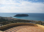 Foto veduta dell'Isola di Dino da terrazza in villa